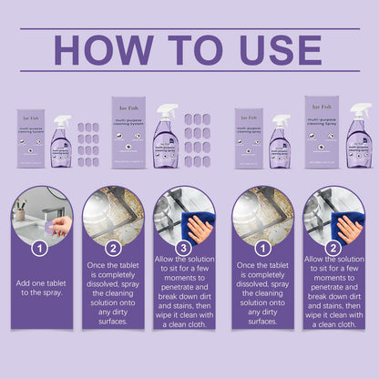 Jue Fish Multifunctional Cleaner Easy-to-use multi-purpose cleaner for cleaning grease and stains on kitchen stoves and utensils