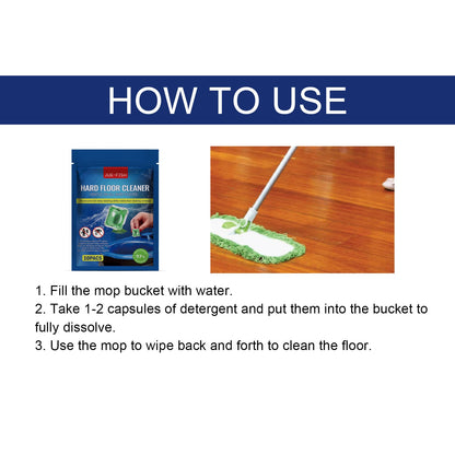 Jue-Fish Hard Floor Cleaning Beads Floor cleaner for stains, with fragrance, polishing and brightening effect, tile cleaner