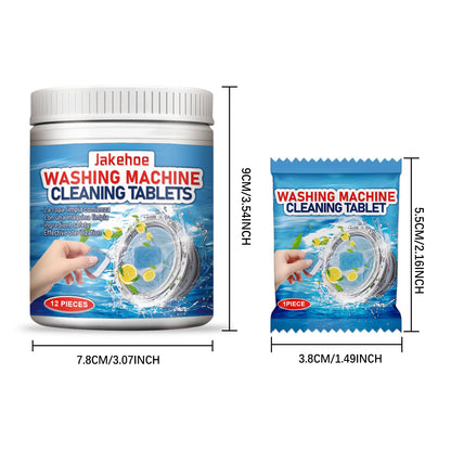 Jakehoe Washing machine cleaning tablets Washing machine tank cleaning tablets for removing dirt and odors
