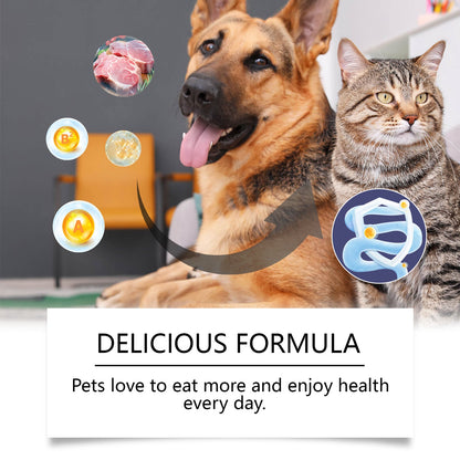Yegbong Universal Compound Probiotic Tablets for Cats and Dogs Nutritional Supplement Tablets for Pets, Dogs and Cats