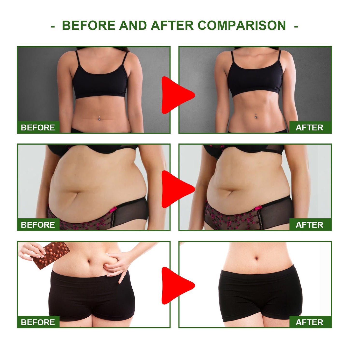 OUHOE Herbal Slimming Navel Patch Body Shaping Thigh Firming Slimming Belt with Magnetic Navel Patch