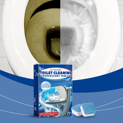 Jaysuing Toilet cleaning tablets Fragrant cleaning products for bathroom cleaning, toilet descaling, and odor removal