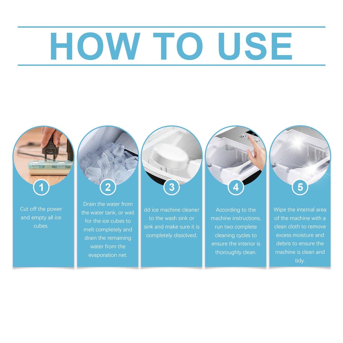 Jakehoe Ice Maker Cleaning Tablets Daily household gentle cleaning of ice makers for descaling, deodorizing, and maintenance