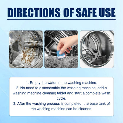 Jakehoe Washing machine cleaning tablets Washing machine tank cleaning tablets for removing dirt and odors