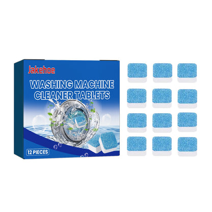 Jakehoe Washing machine cleaning tablets Washing machine tank stain cleaner effervescent tablets for automatic cleaning