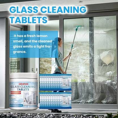 Jakehoe Glass cleaning tablets Car, home, and bathroom mirror cleaner removes water stains, provides clear vision, and prevents fogging