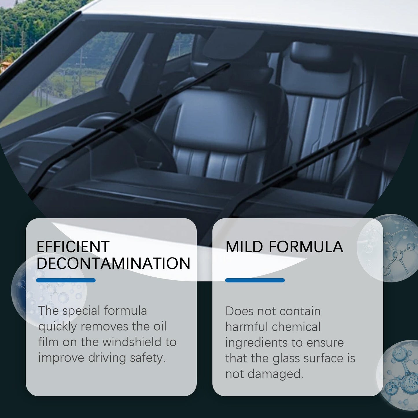 Homonth Car windshield oil film effervescent tablets Windshield oil film stain cleaning effervescent tablets