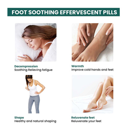 Ximonth Foot Soaking Tablets Relieves physical discomfort, cleanses the feet, provides comfort to the soles, and contains gentle ingredients in the form of effervescent tablets