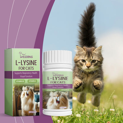 Yegbong Cat ammonia L-Lysine tablets Pet cat body care to maintain the cat's good health