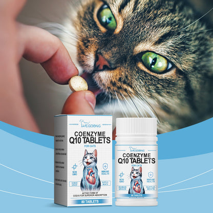 Yegbong Coenzyme tablets for cats Coenzyme specifically designed to protect the health and vitality of cats Q10Absorbent Nutritional Supplement