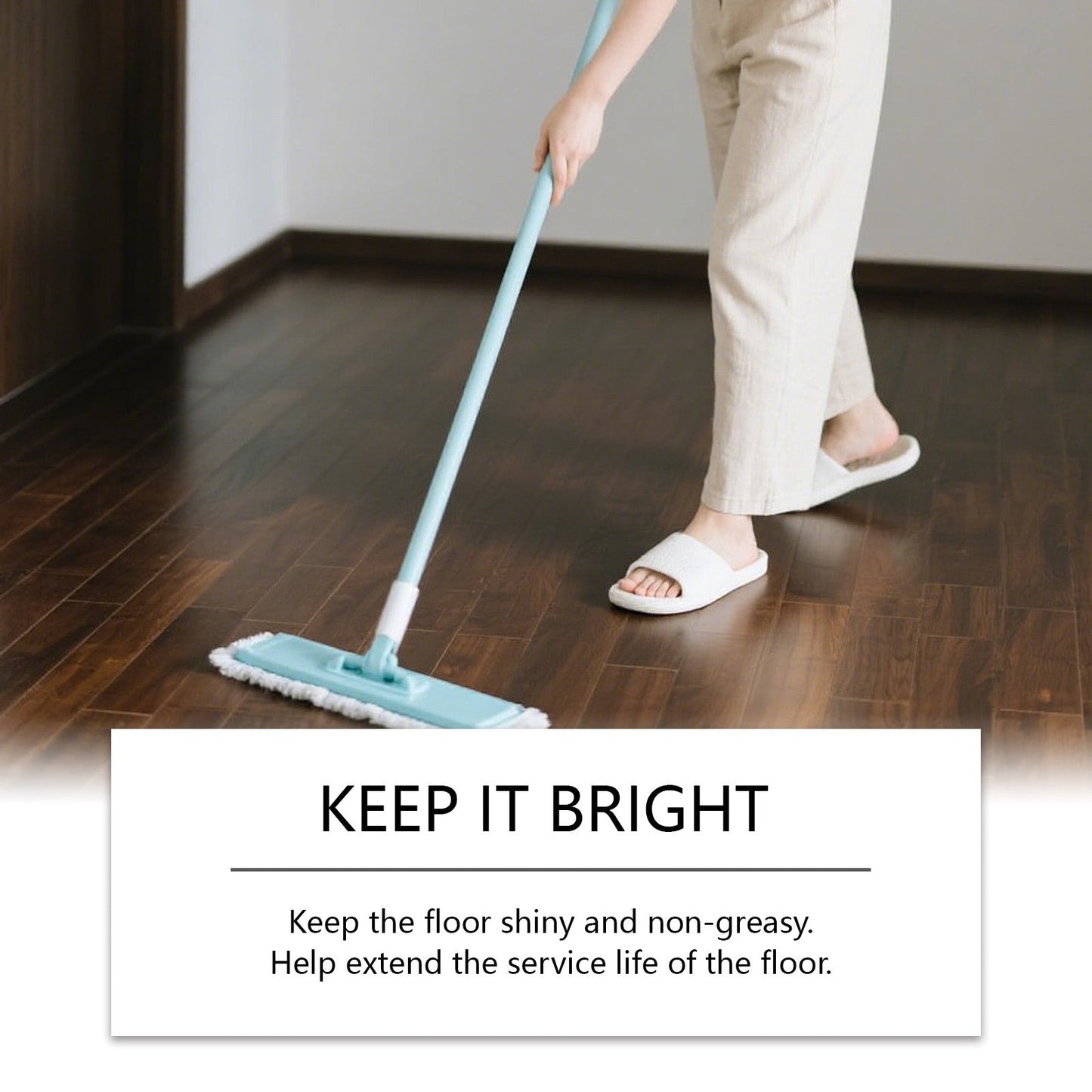 Jue Fish Floor Cleaner Stain-removing and brightening gentle formula household floor shine maintenance cleaner