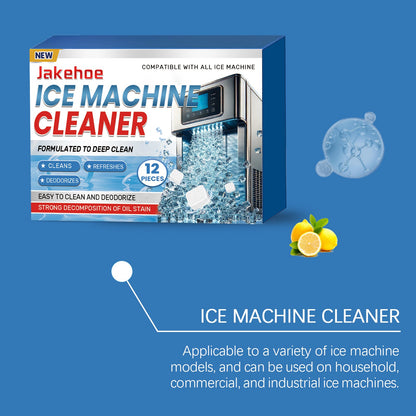 Jakehoe Ice Maker Cleaning Tablets Convenient and gentle household cleaning, descaling, deodorizing, and daily maintenance of ice makers