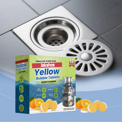 Jakehoe Pipe cleaning tablets Household cleaning drain cleaner for unclogging hair and grease in sewers