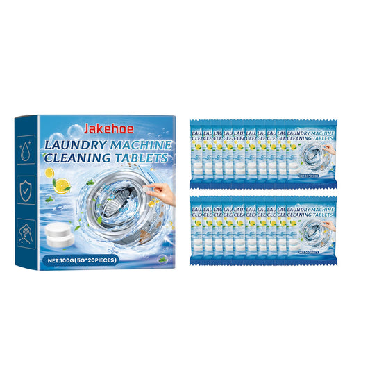 Jakehoe Washing machine effervescent tablets Drum washing machine cleaning tablets for removing dirt, odors, and leaving a fresh scent