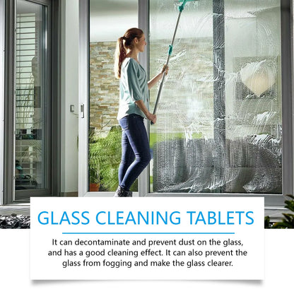 Jue-Fish Glass cleaning effervescent tablets Door and window glass, water stains, dust, and stubborn dirt are cleaned, leaving the mirror surface clear and bright