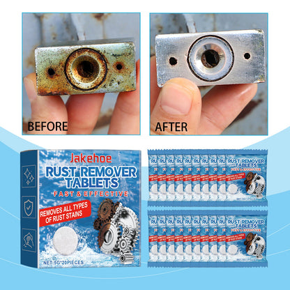 Jakehoe Rust Removal Cleaning Effervescent Tablets Multi-purpose decontamination, metal rust prevention, household cleaning effervescent tablets