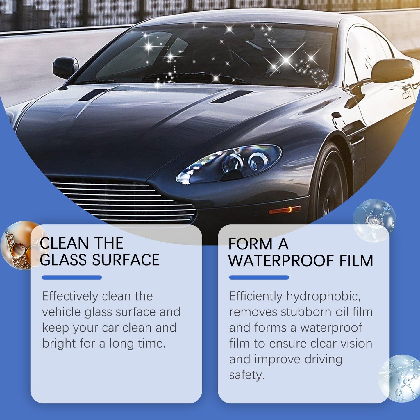 Rayhong Windshield washer tablets Car window rainproof, waterproof, stain-removing, daily maintenance effervescent tablets