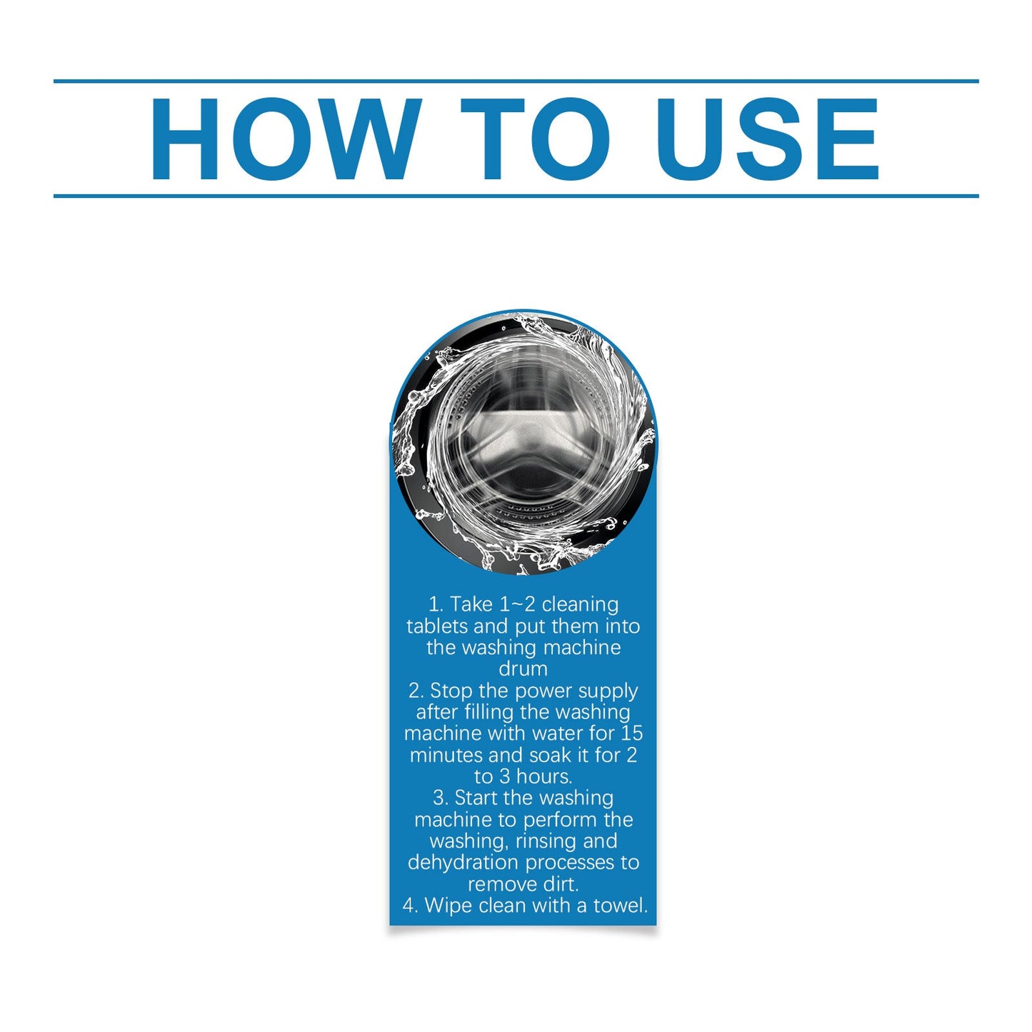 Jakehoe Washing machine descaling cleaning tablets Household drum washing machine cleaning tablets for removing odors and dirt