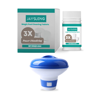 Jaysuing Pool cleaning tablets Daily private pool cleaning tablets for removing scale and odors, instant cleaning