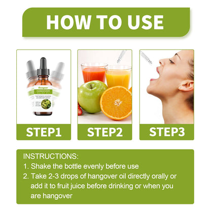 Googeer Anti-Hangover Oil Relieves hangover nausea, fatigue, dizziness, and body discomfort after drinking at parties and gatherings