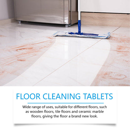 JUE FISH Floor Cleaning Effervescent Tablets Floor tile stain remover, descaler, brightener, polisher, cleaning effervescent tablets