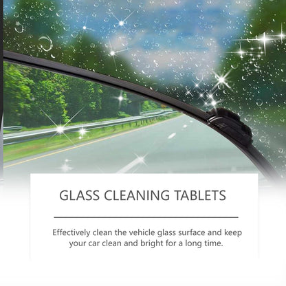Homonth Car oil film cleaning tablets Car oil film cleaner for window glass, anti-rain and anti-fog cleaning tablets
