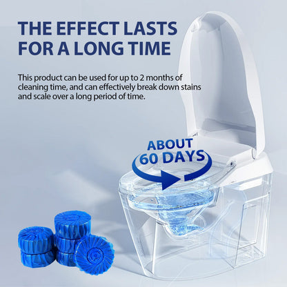 Jue-Fish Toilet cleaning tablets Household Toilet Cleaner for Descaling, Deodorizing, Stain Removal, and Fresh Scent Toilet Cleaning Tablets