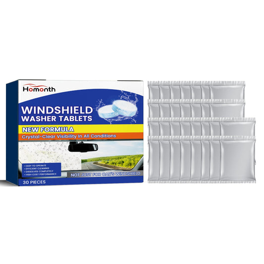 Homonth Windshield cleaning tablets Multifunctional cleaning agent for car glass renovation, decontamination, and anti-fog maintenance