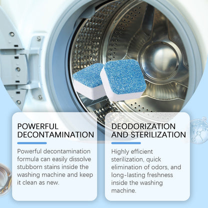 Jakehoe Washing machine cleaning tablets Laundry tub cleaning tablets for removing dirt, odors, and leaving a fresh scent