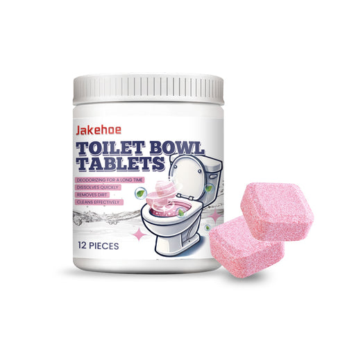 Jakehoe Toilet cleaning effervescent tablets Household toilet cleaning tablets for removing dirt and stains from toilets