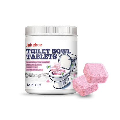 Jakehoe Toilet cleaning effervescent tablets Household toilet cleaning tablets for removing dirt and stains from toilets