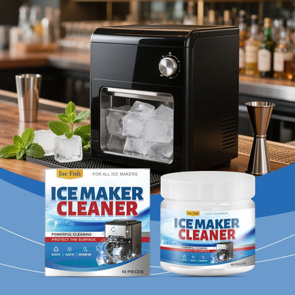 Jue Fish Ice Maker Cleaning Tablets Household Deep Cleaning, Descaling, Deodorizing, and Maintenance Ice Maker Cleaning Tablets