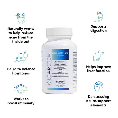 Vitamin Supplement – Hormonal Acne & Skin Balance Formula – 90 Capsules