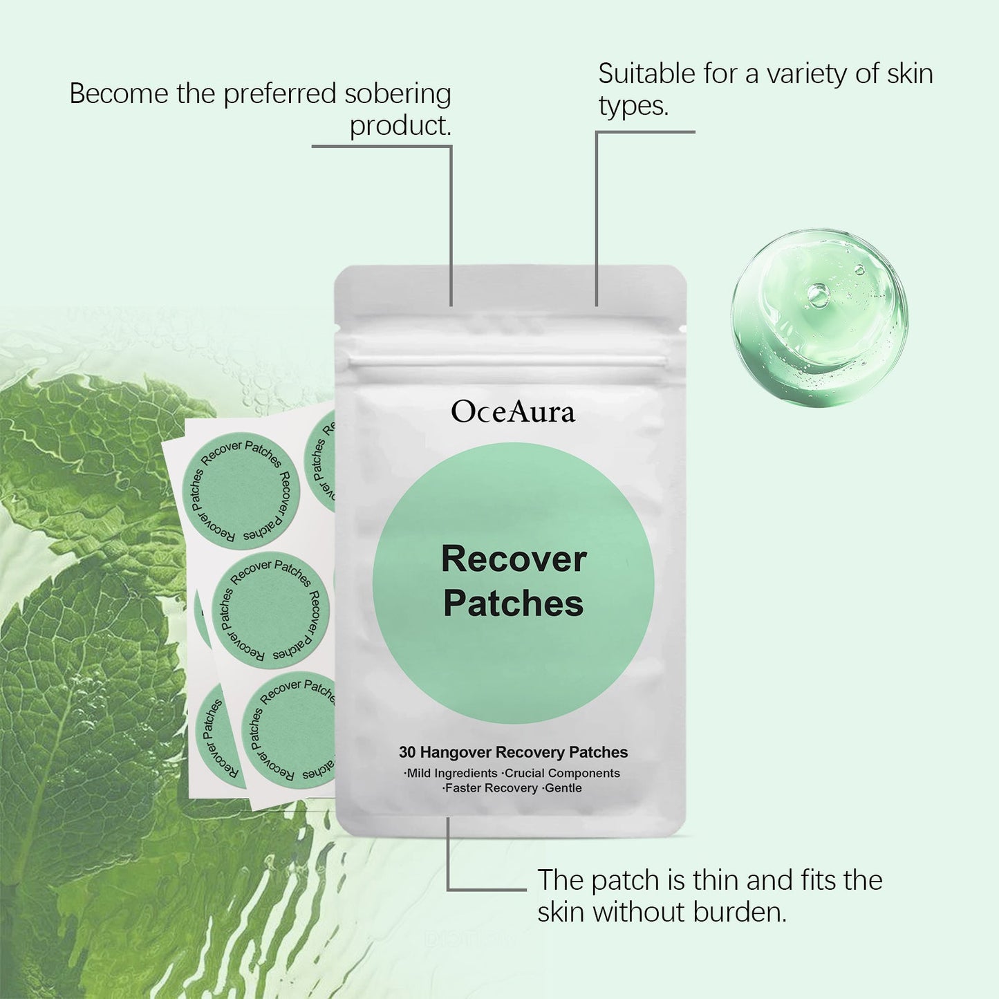OceAura Body Care Patch Daily body comfort patches for relieving discomfort and regaining vitality