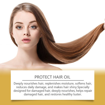 Hoegoa Moroccan hair care essential oil capsules Improves dry and frizzy hair, providing smoothness and moisture with hair care oil