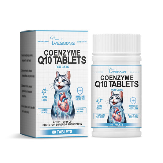 Yegbong Coenzyme tablets for cats Coenzyme specifically designed to protect the health and vitality of cats Q10Absorbent Nutritional Supplement