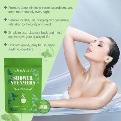 OceAura Mint-scented bath fragrance tablets Gentle cleansing and comfort for the body and skin, alleviating discomfort with aromatherapy tablets