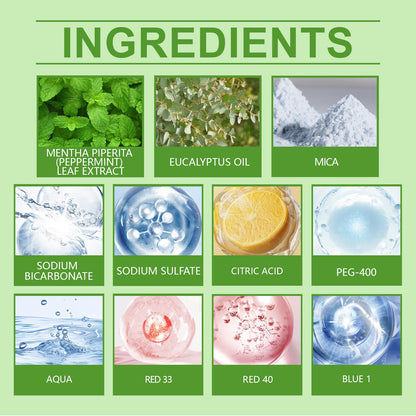 OceAura Mint-scented bath fragrance tablets Gentle cleansing and comfort for the body and skin, alleviating discomfort with aromatherapy tablets