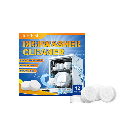 Jue Fish Dishwasher degreasing cleaning tablets Removes grease and reduces scale, keeps dishes clean, for household cleaning