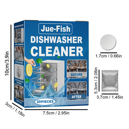 Jue-Fish Dishwasher cleaning tablets Specialized cleaning tablets for built-in drawer dishwashers in Taiwan