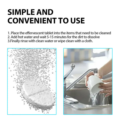 Jakehoe Multifunctional Kitchen Cleaning Tablets Home kitchen stove and cookware stainless steel heavy grease cleaner and descaler