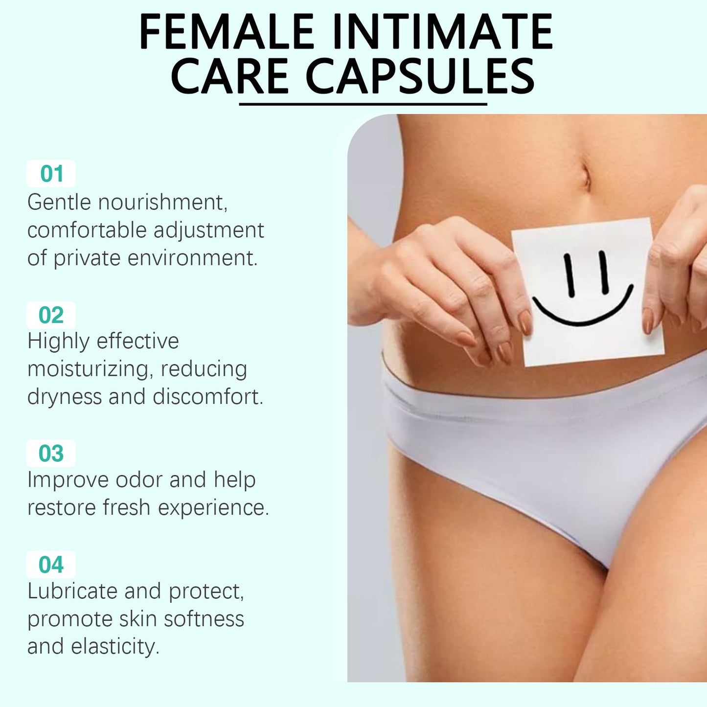 North Moon Women's Body Care Capsules Gentle formula for refreshing odor removal and body balance care