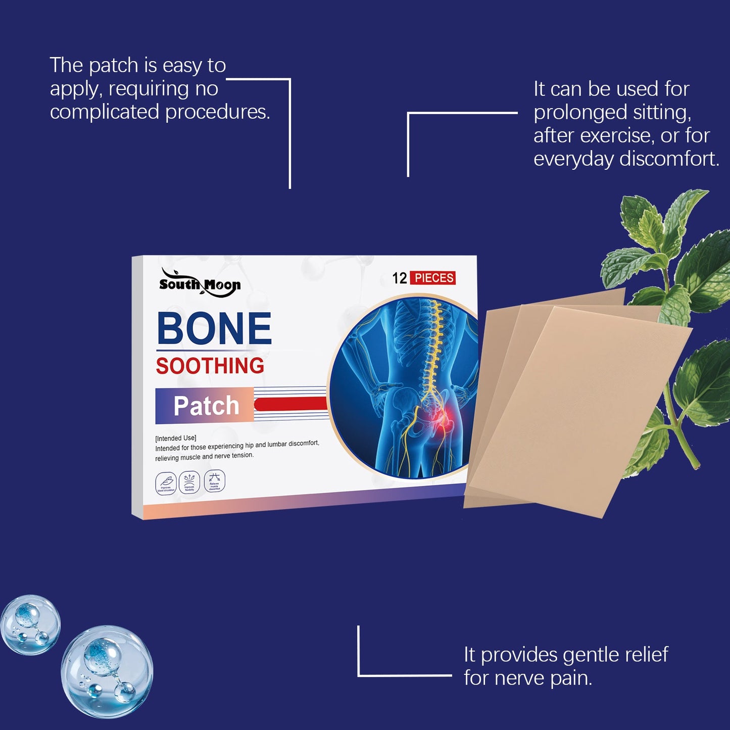South Moon Joint Care Patch Gentle nourishing and soothing daily external care tablets for body joints