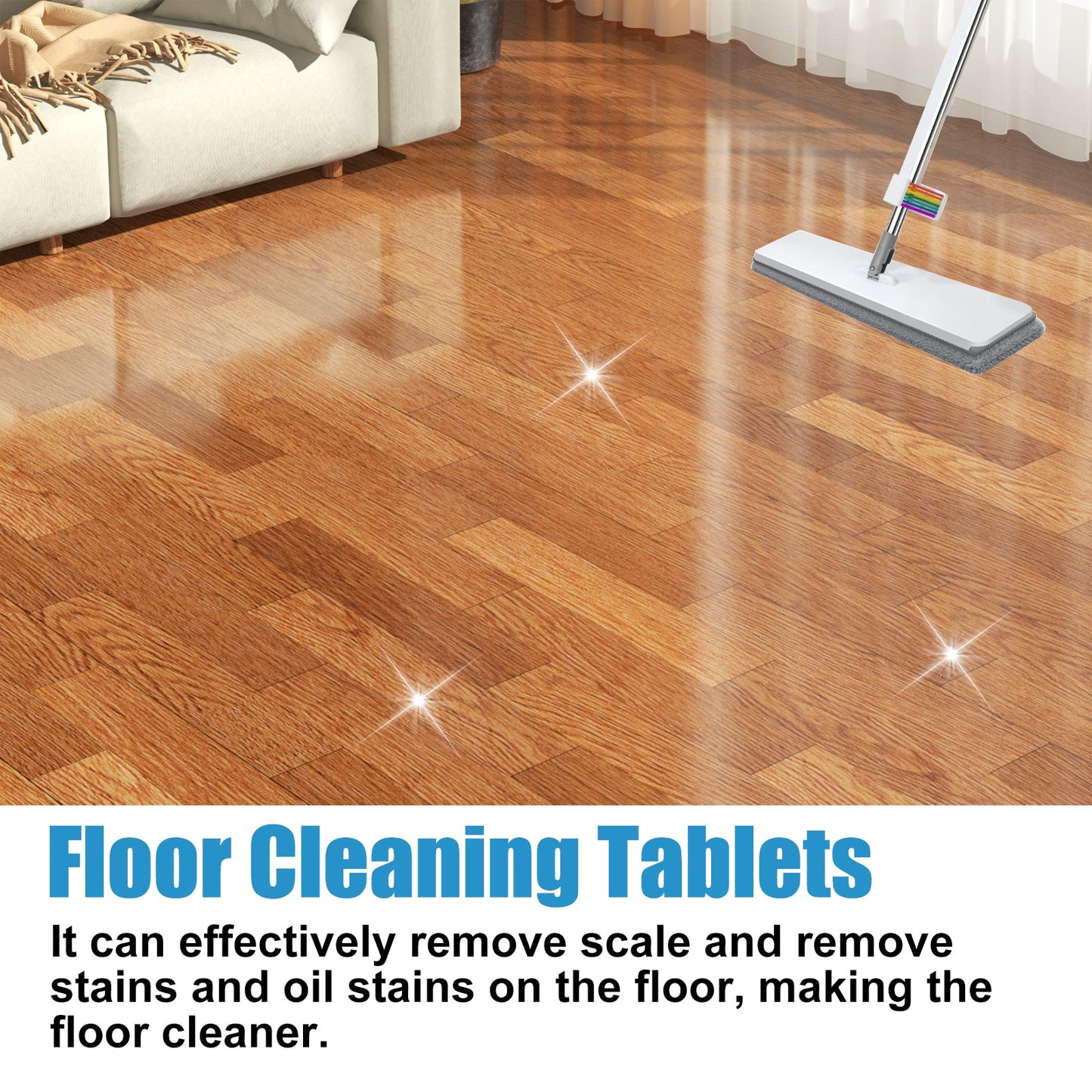 Jakehoe Floor Cleaning Plate Household tile and wood floor cleaning, stain removal, descaling, brightening, polishing, one-step cleaning