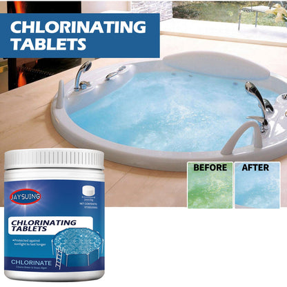 Jaysuing Effervescent Tablets Multifunctional Instant Cleaning Swimming Pool Water Quality Improvement Effervescent Tablets
