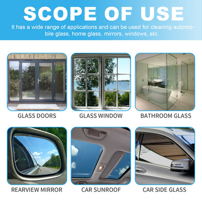 Jakehoe Glass cleaning tablets Car, home, and bathroom mirror cleaner removes water stains, provides clear vision, and prevents fogging