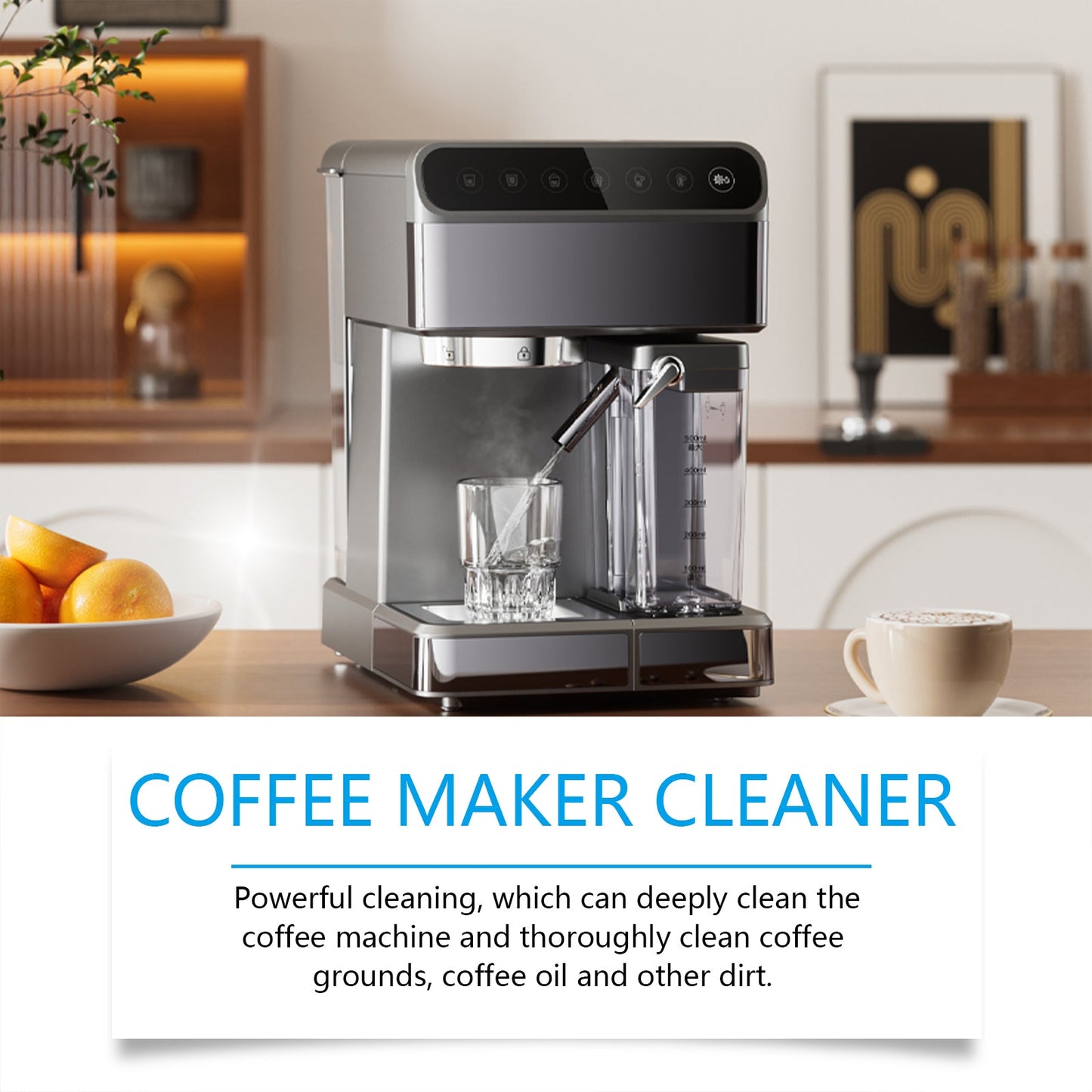 Jue-Fish Coffee machine cleaning tablets Cleaning and descaling the coffee machine filter to maintain and clean it from dirt