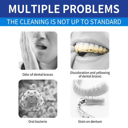 Jaysuing Denture cleaning tablets Whitening Dentures Fresh Breath Oral Care Cleaning Tablets