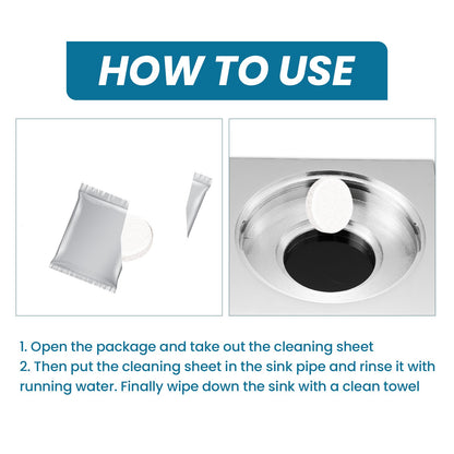 Jue-Fish Sink cleaning tablets Kitchen sink cleaning tablets for removing stains, grease, and unclogging pipes