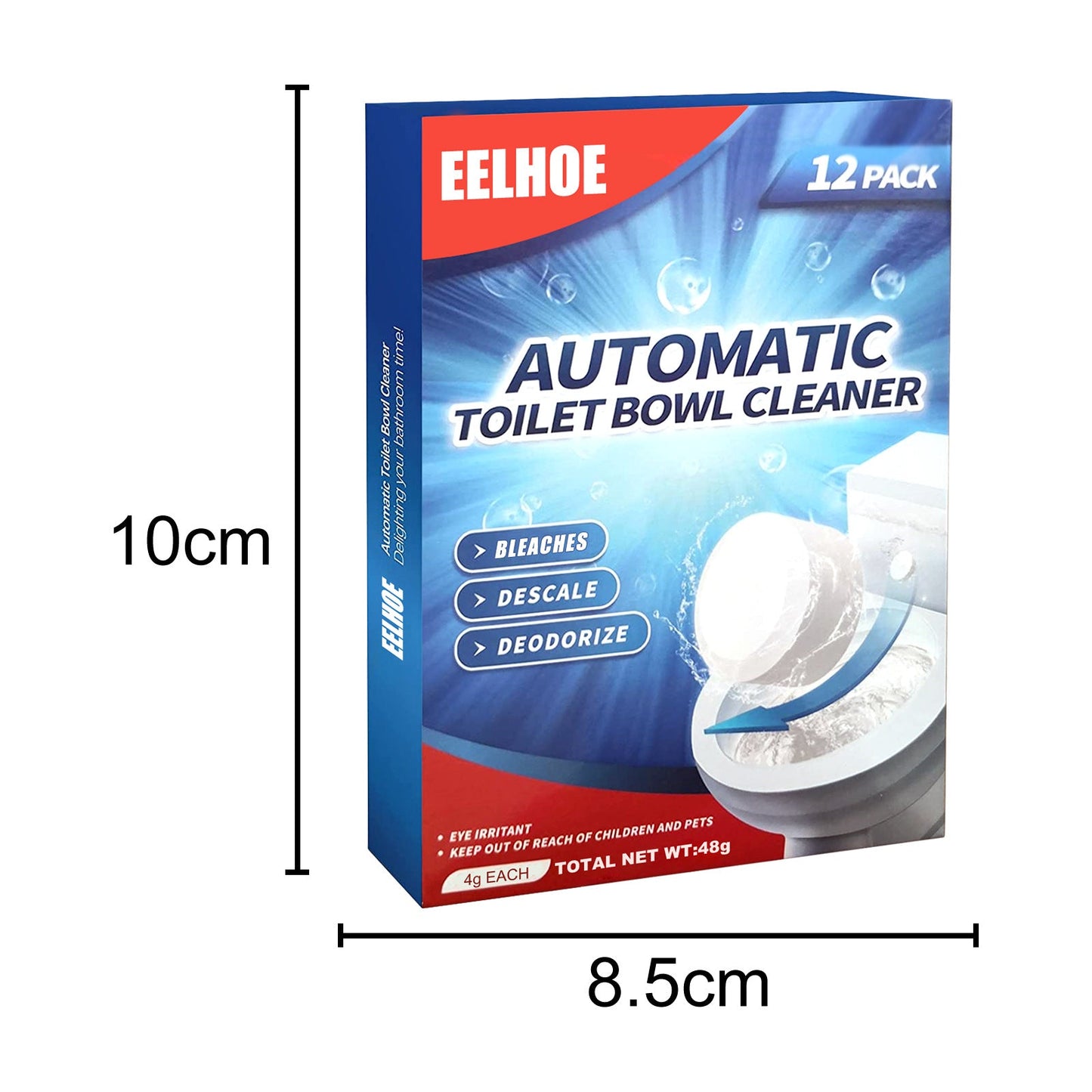EELHOE Toilet cleaning effervescent tablets Bathroom toilet descaling, decontamination, deodorization, multi-effect odor removal, and freshness